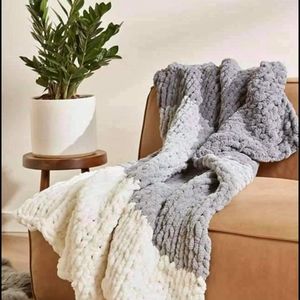 chunky knit blanket